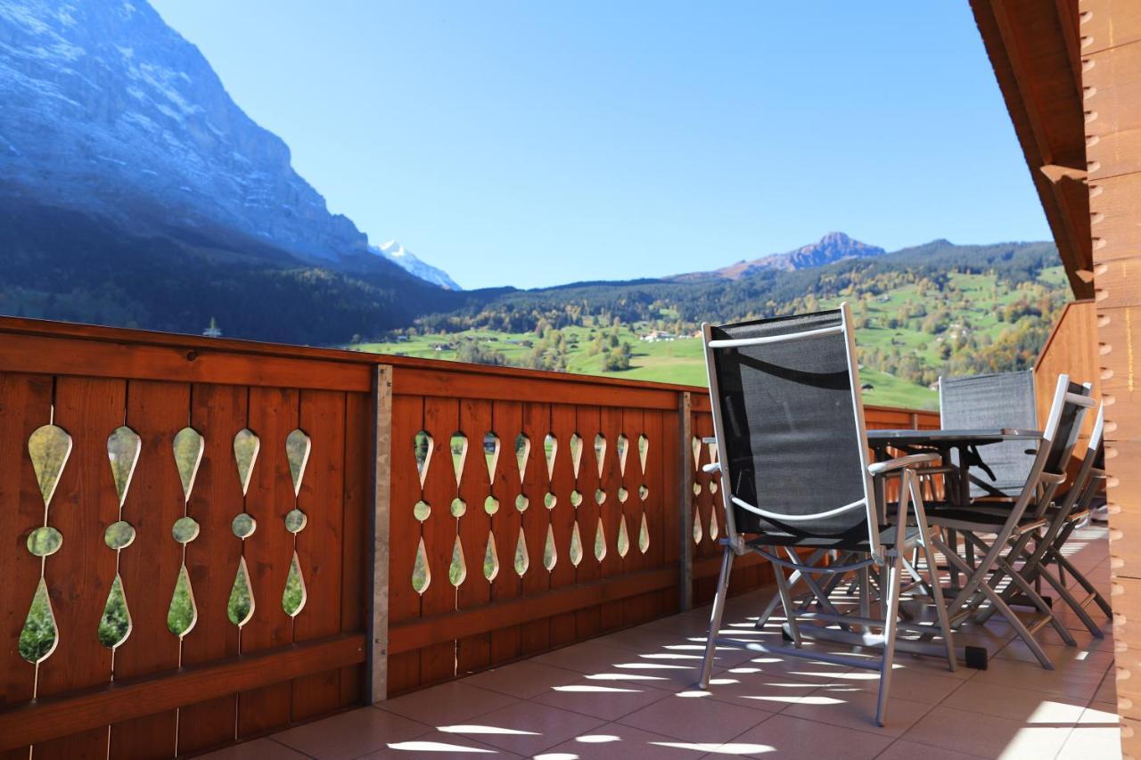 그린델발트 Excellent Flat With A Fantastic View Of The Eiger! 아파트 외부 사진