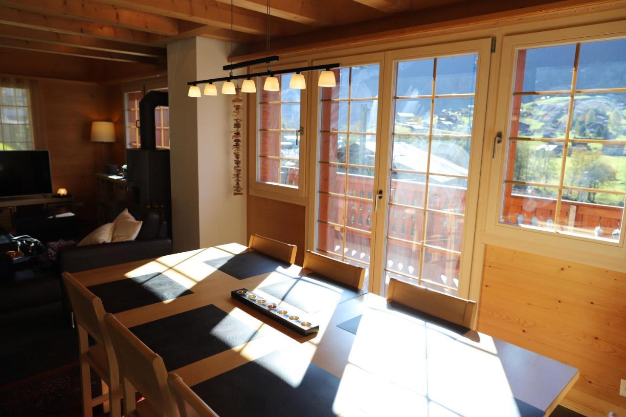 그린델발트 Excellent Flat With A Fantastic View Of The Eiger! 아파트 외부 사진